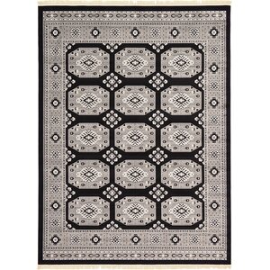 Ivette Black Area Rug