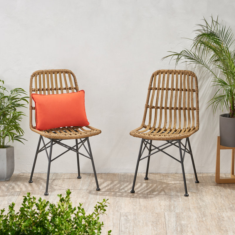 wicker dining chairs
