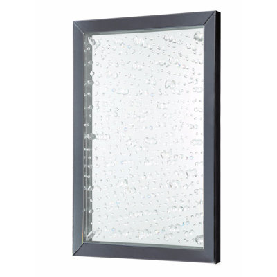 Frantzen Rain Droplet Patterned Glass Accent Mirror Latitude Run