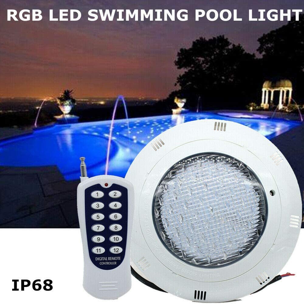 AC12V 54W RGB Swimming LED Pool Lights underwater light IP68 Waterproof Lamp Spa