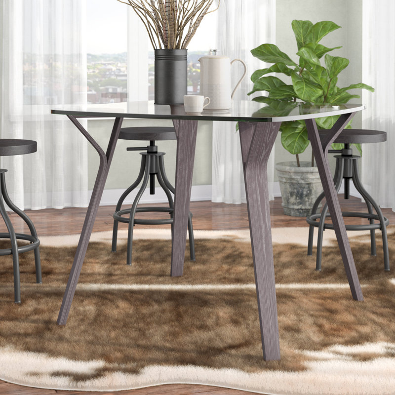 Union Rustic Thornton Mid Century Modern Dining Table Reviews Wayfair