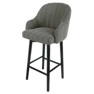 Go to store & view more images Bungalow Rose Wellfleet Fabric Swivel Bar Stool