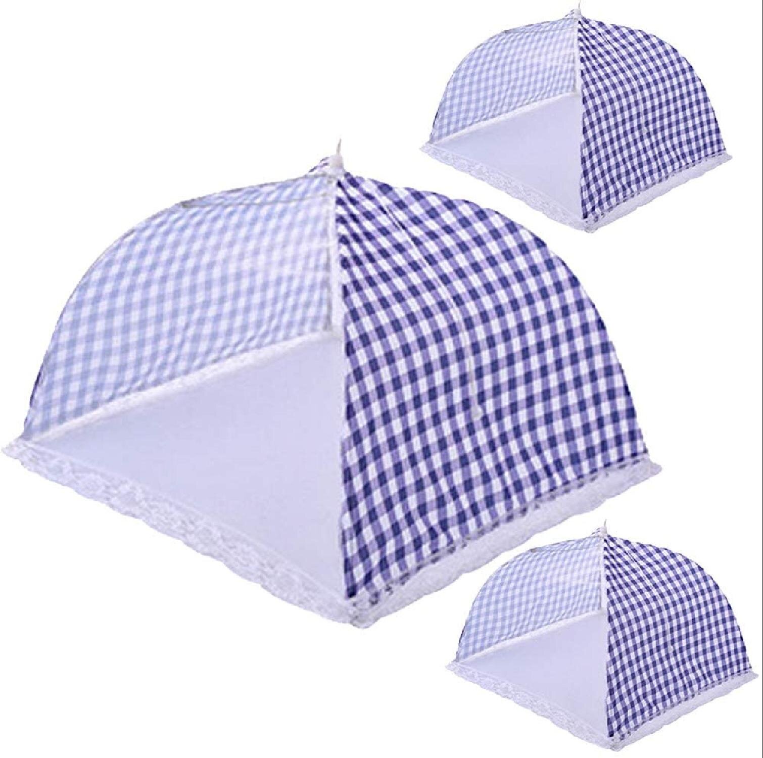 Kitchen Food Dish Cover Folded Umbrella Tent Anti Fly Mosquito Table Mesh Net 