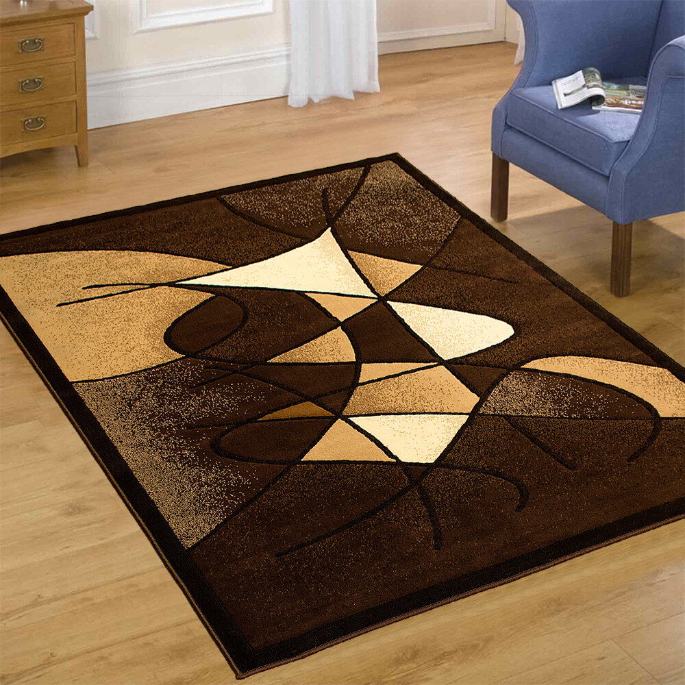 Allstar Rugs Power Loom Performance Chocolate Rug & Reviews 