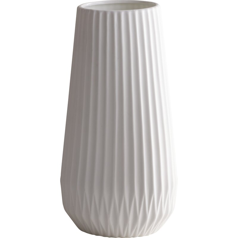 Wrought Studio White Textured Table Vase & Reviews | Wayfair