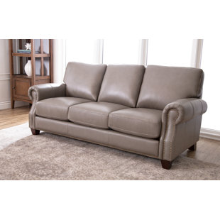 Dark Grey Leather Sofa Wayfair Carthage Leather Sofa