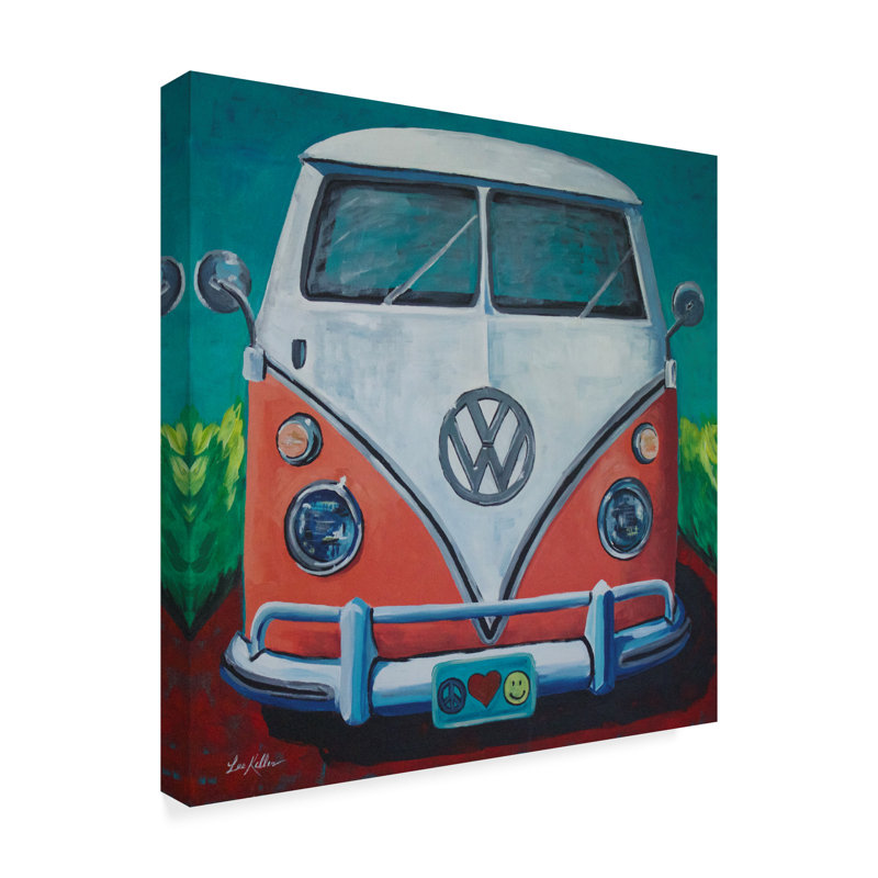 Bungalow Rose Volkswagen Van Bohemian Dream Acrylic Painting