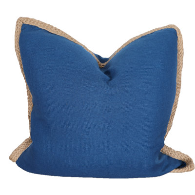 Breakwater Bay Aramantha Feathers Throw Pillow Colour: Navy Blue