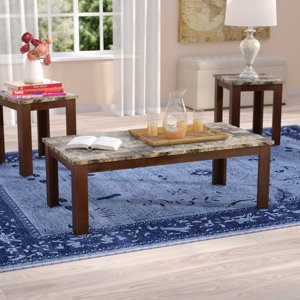 Colmer 3 Piece Coffee Table Set in Brown