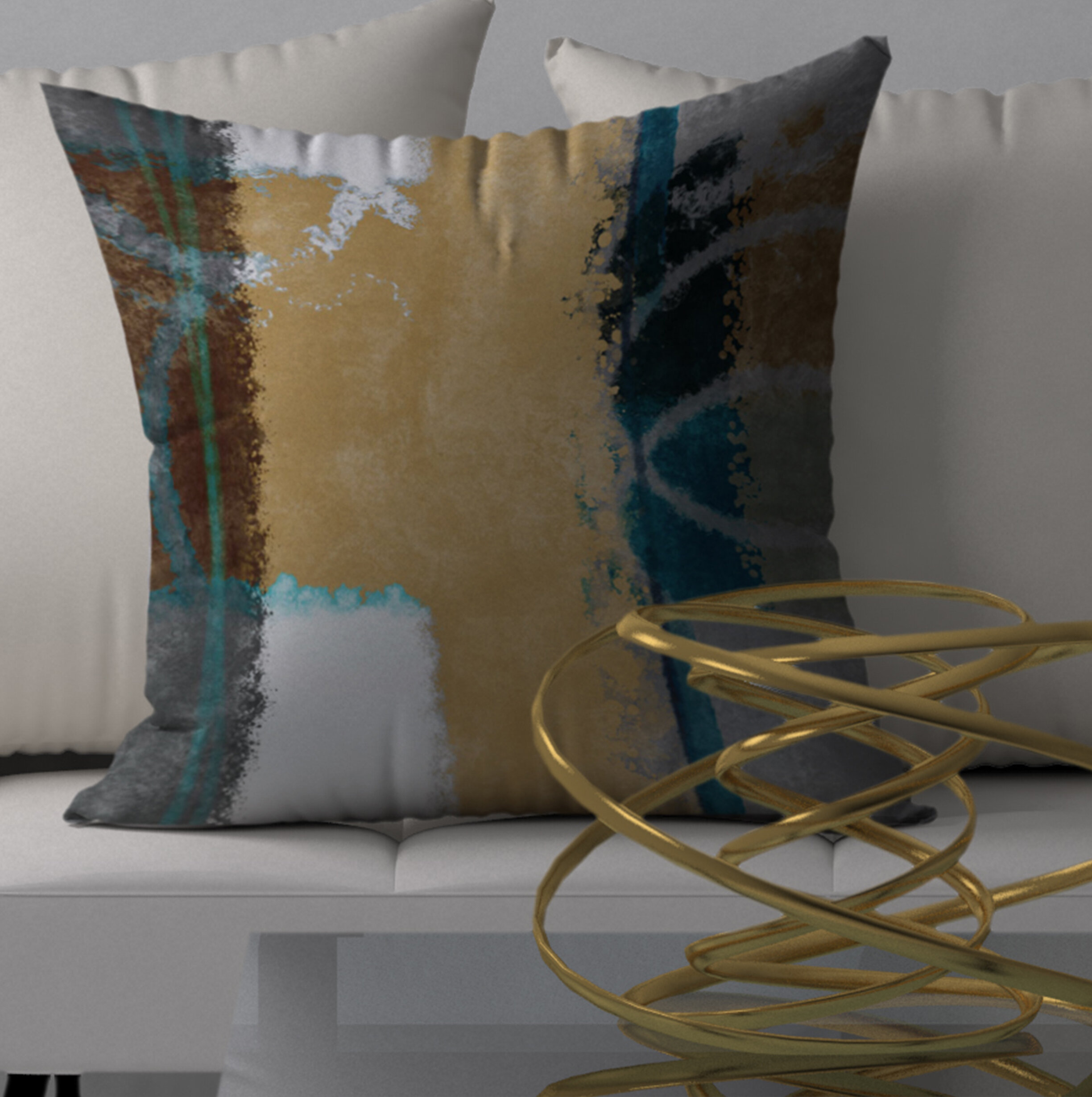 Orren Ellis Connoisseur Impressive Decorative Square Pillow Cover ...