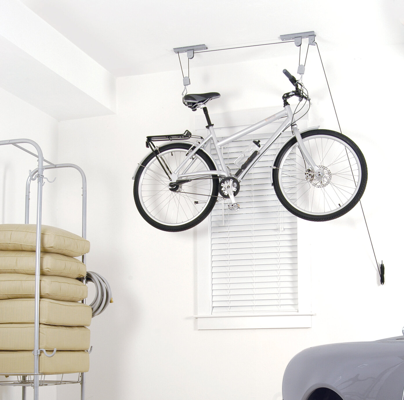 ceiling mounted bike rack