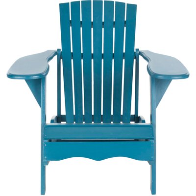 Safavieh Mopani Wood Adirondack Chair Color Teal