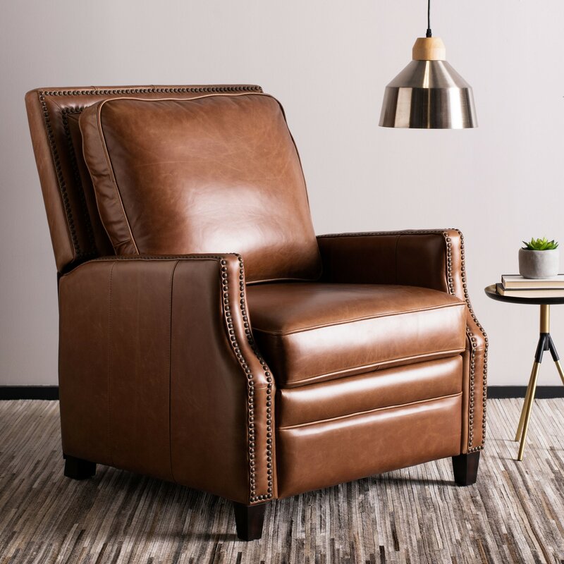 Bischof Genuine Leather Manual Recliner | Joss &amp; Main