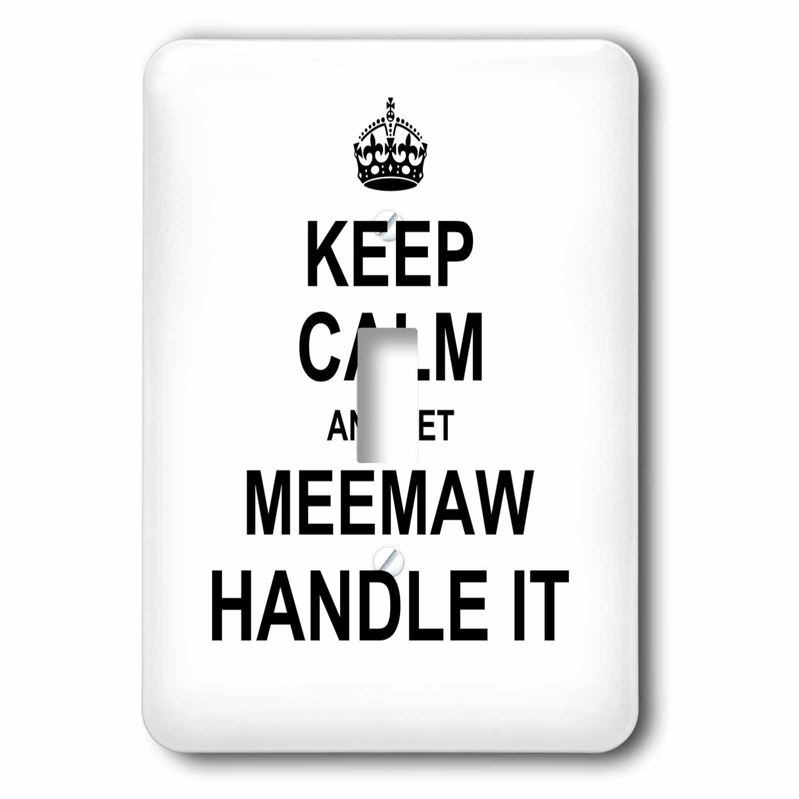 3drose Keep Calm 1 Gang Toggle Light Switch Wall Plate Wayfair