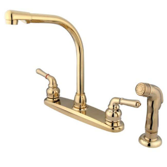 Magellan Double Handle Kitchen Faucet with Side Spray