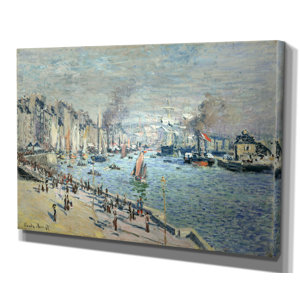 'Old Outer Harbor' by Claude Monet Framed Painting Print