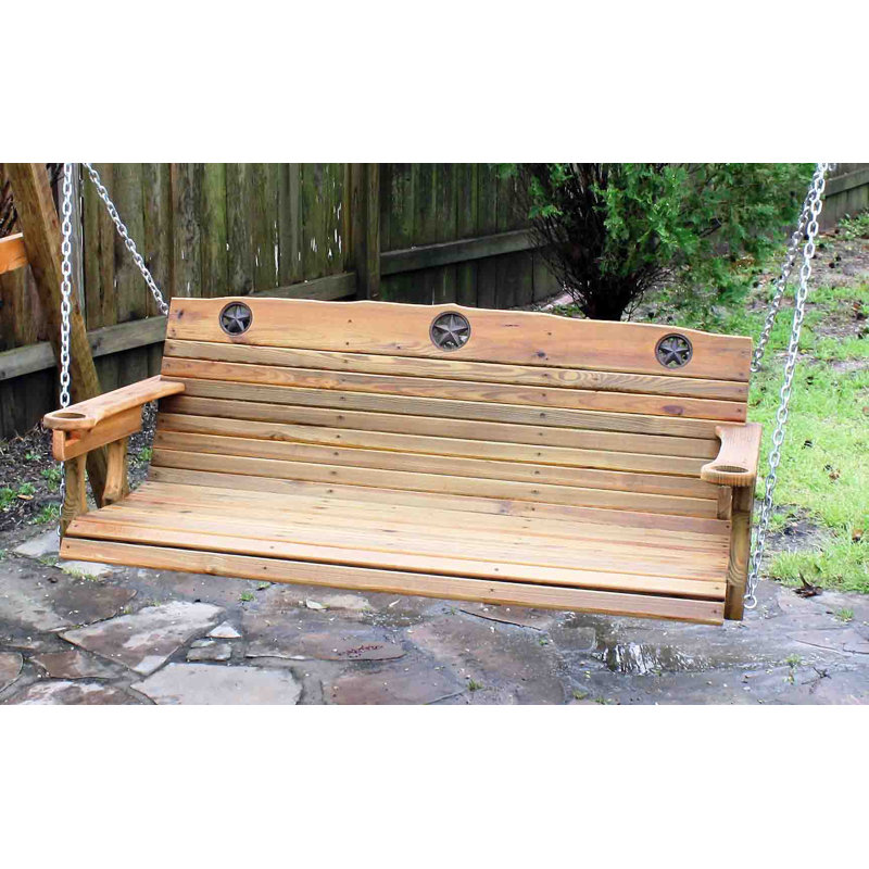 Millwood Pines Clermont Texas Star Porch Swing Wayfair