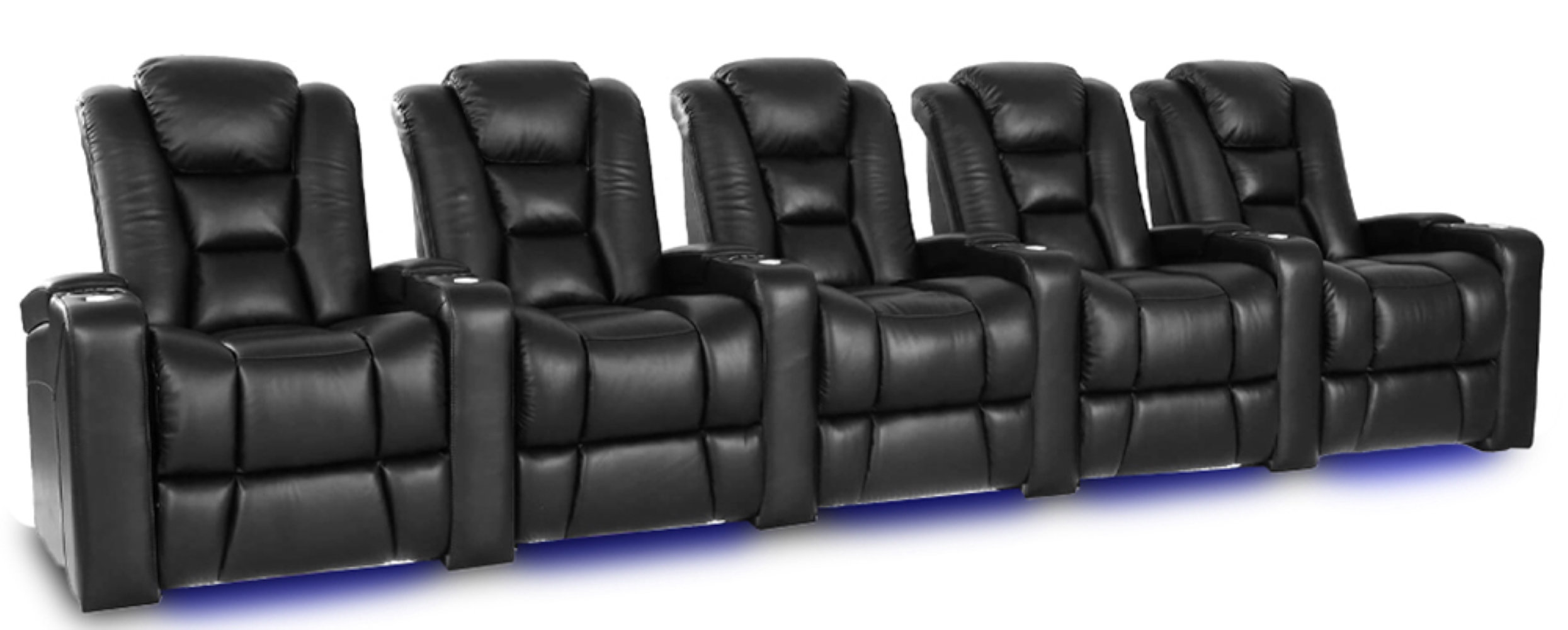 Valencia Theater Seating 159'' Wide Genuine Leather Home Theater