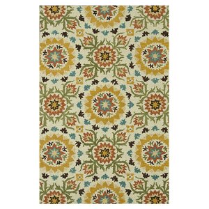 Taylor Hand-Tufted Ivory/Green Area Rug