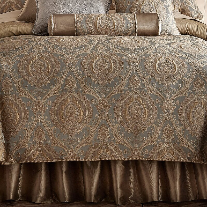 Astoria Grand Cully Damask Reversible Comforter Set Wayfair