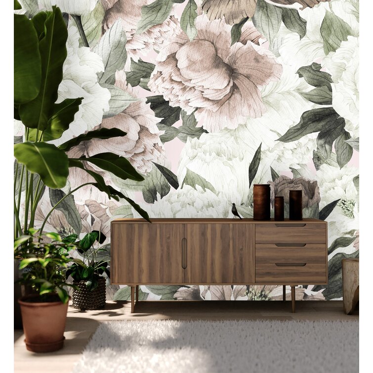 House of Hampton® Hampton Peel & Stick Floral Wallpaper & Reviews ...