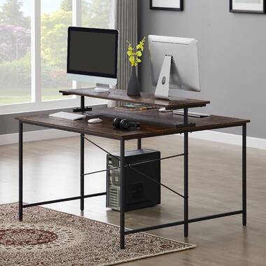 two person desk wayfair