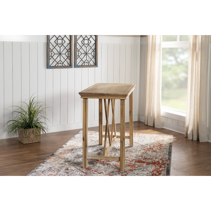 Highland Dunes Stephengould 3 Piece Counter Height Solid Wood Dining Set Reviews Wayfair