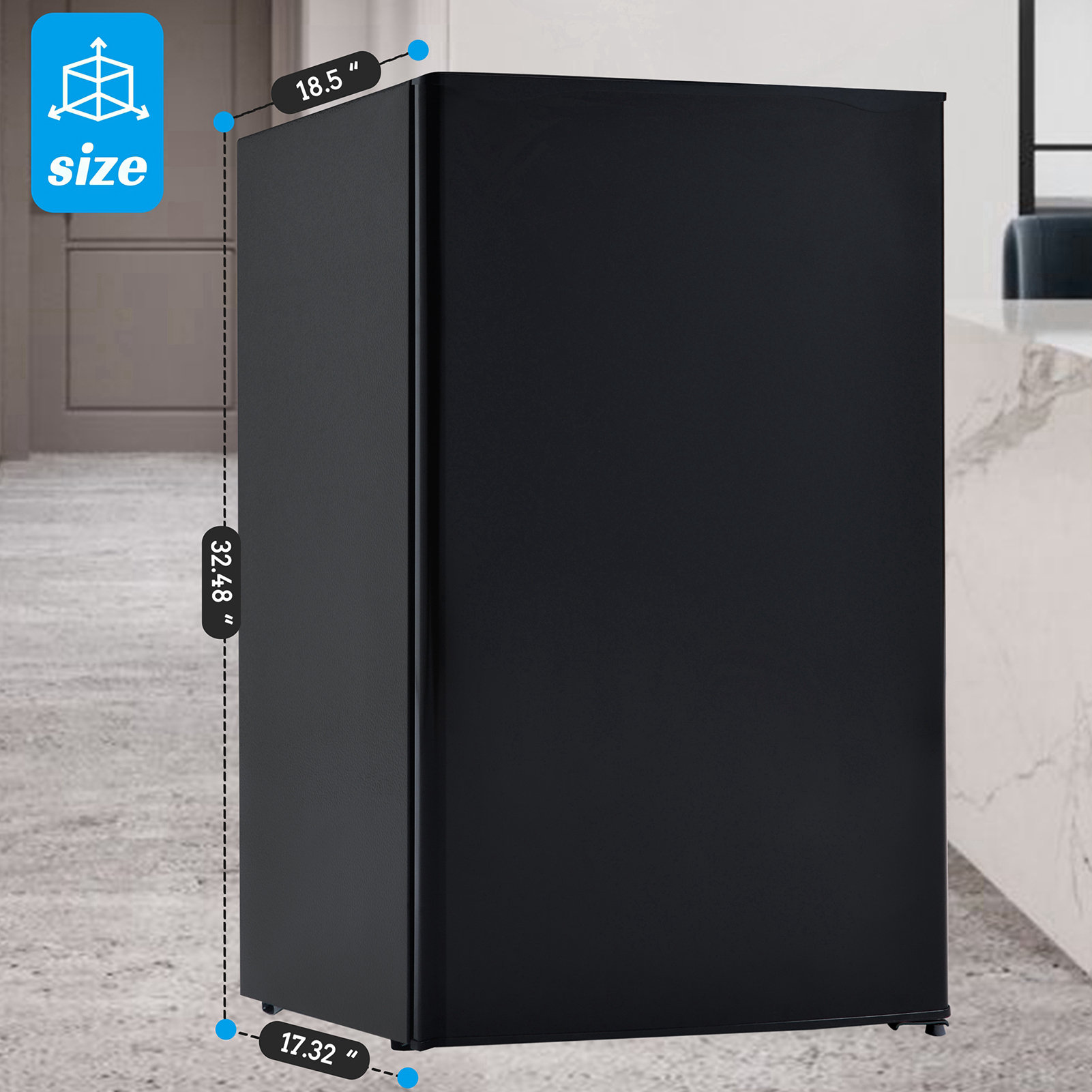 Bluelans Refrigerator Compact Energy Saving 5 Level Thermostat Mini Fridge With Reversible Adjustable Door For Kitchen Wayfair