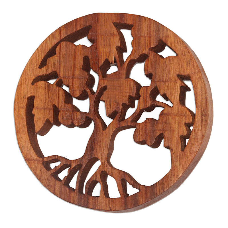 World Menagerie Berry Trees Wood Relief Panels Wall Décor ...