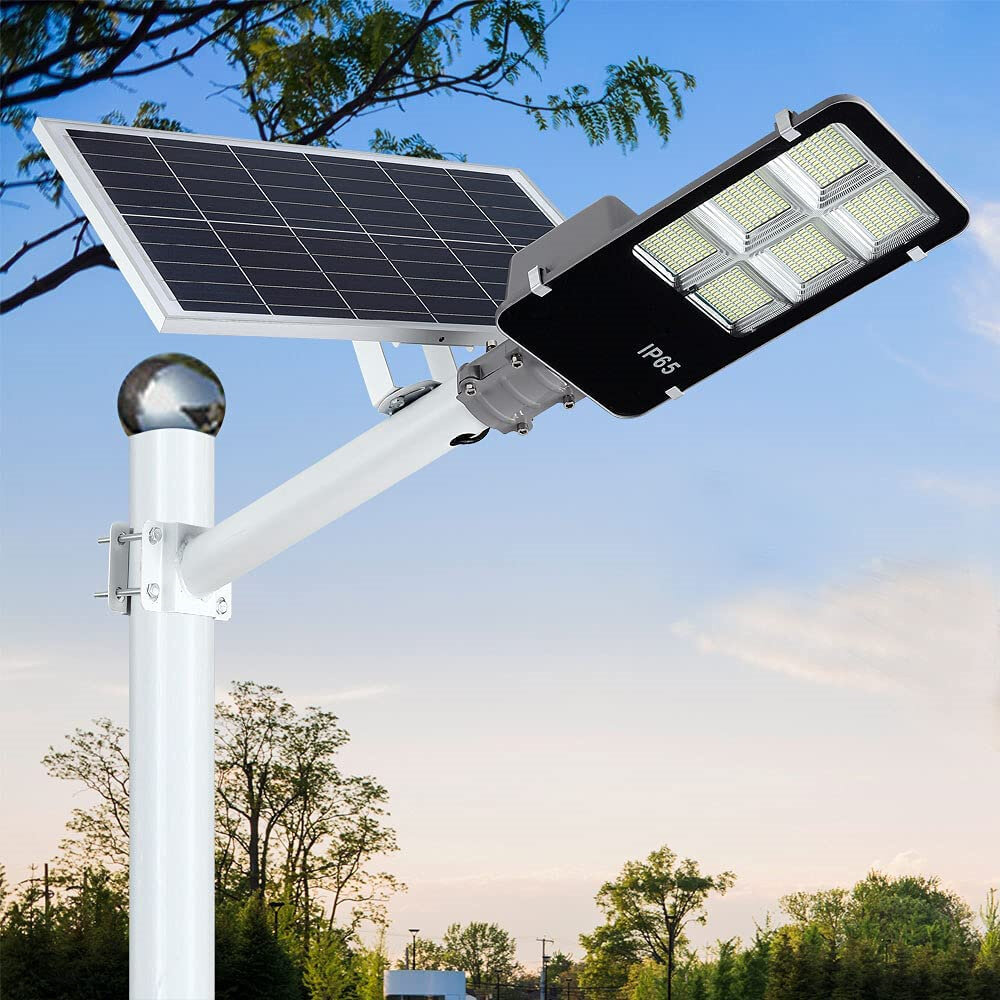 70 Led Solar Sensor Street Light Outdoor Commercial Waterproof Dusk to Dawn 
