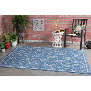 Ford Transitional Indigo Indoor/Outdoor Area Rug