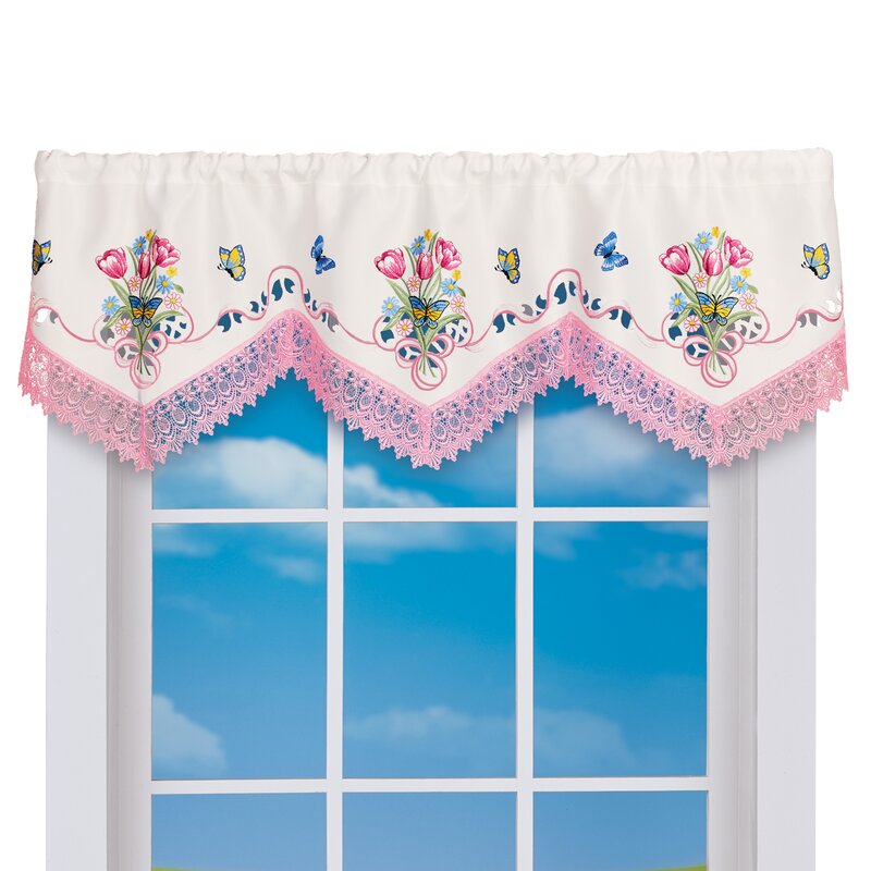 campers grills cookouts flowers polka dots colorful valance