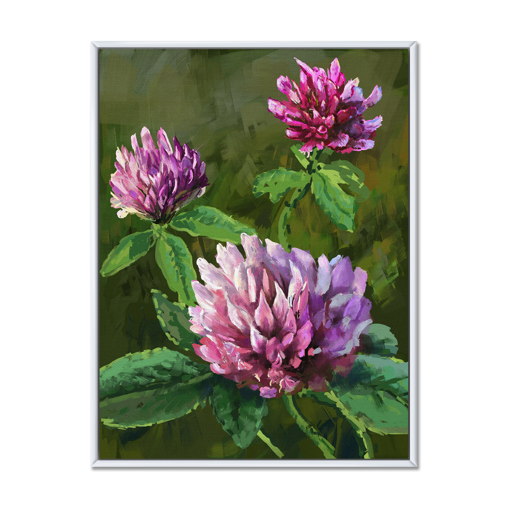 Winston Porter Purple Wildflowers Painting II Purple Wildflowers II ...