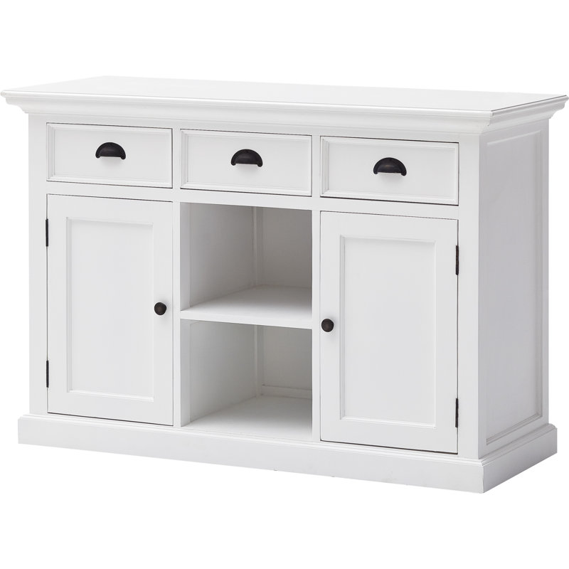 Amityville 49 Wide 5 Drawer Mahogany Wood Server Reviews Joss