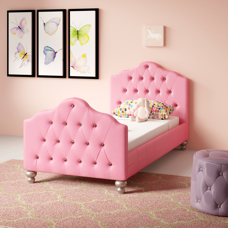 pink bed kids