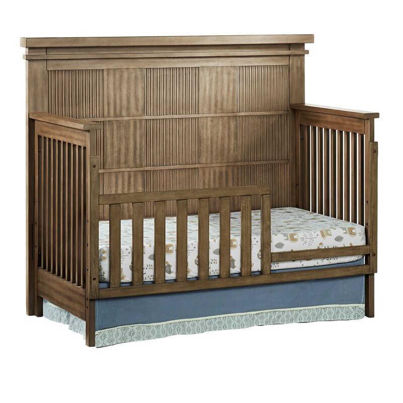 brown toddler bed