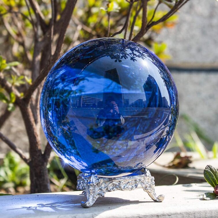 original design Handmade Copper Wind Spinner w/ 50mm quality glass sphere