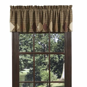 Vernonburg with Block Border Lined Curtain Valance