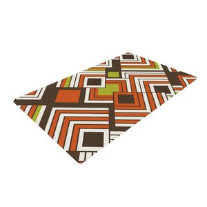 Jacqueline Milton Luca Coffee Brown/Orange Area Rug