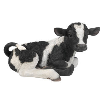 Dairy Cow and Calf 4 x 6 inch Resin Stone Decorative Table Top Figurine
