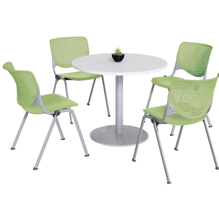 Round Breakroom Table And Chair Set