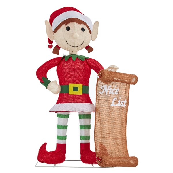 11.5" Girl Santa's Secret Elf Plush Doll Toy 