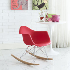 kids red rocking chair