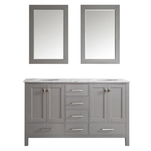 Modern Contemporary Double Wide Vanity Mirror Allmodern Quickview