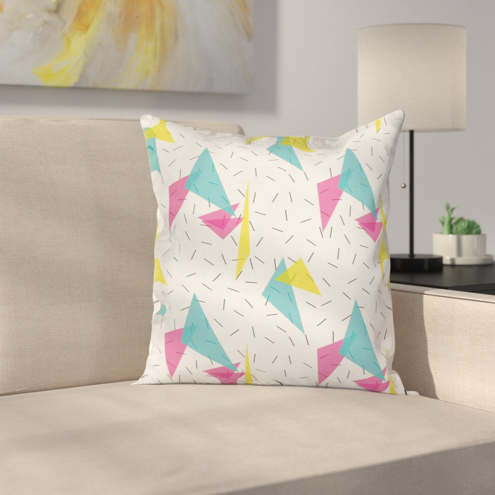 East Urban Home Memphis Style Forms Square Pillow Cover Wayfair