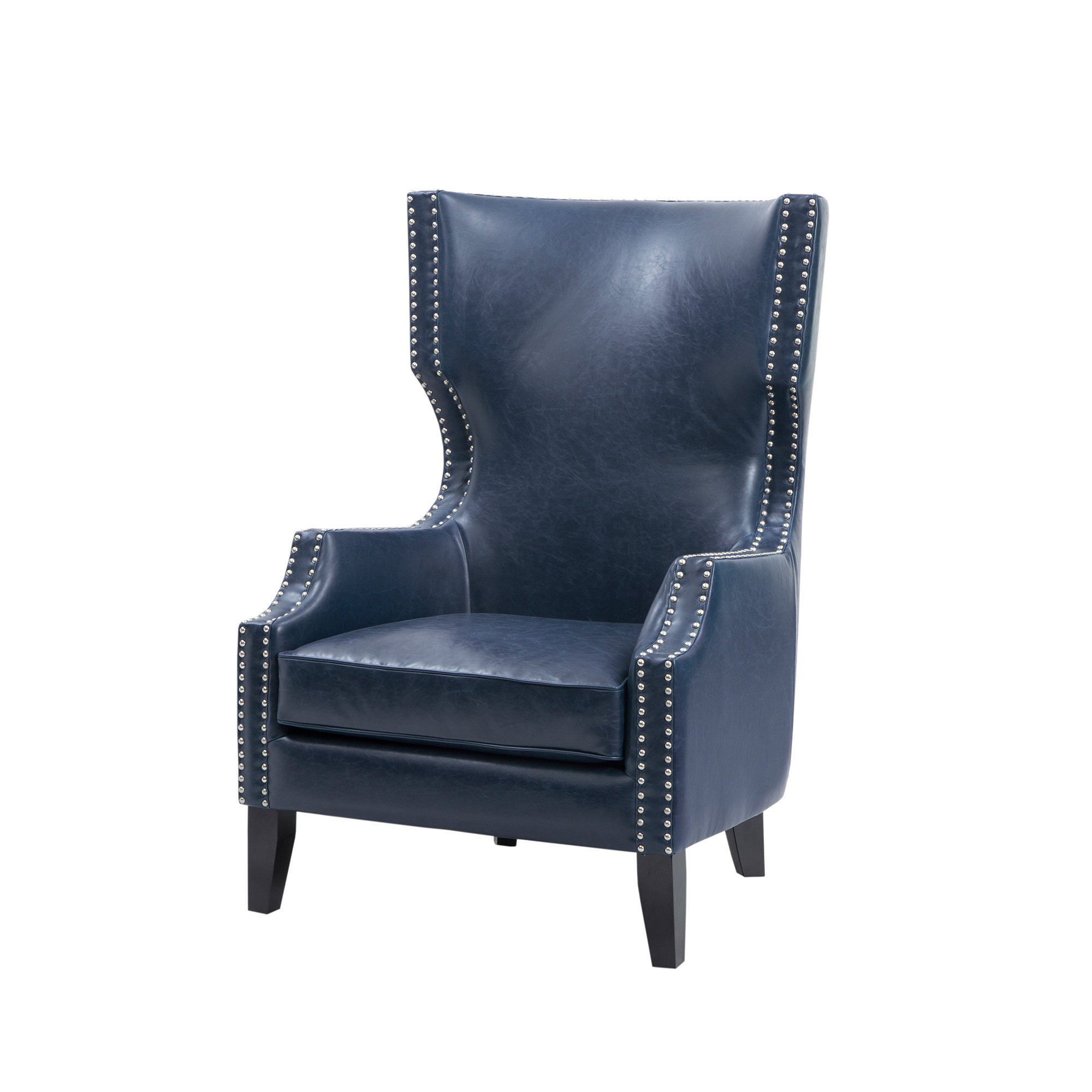 nailhead wingback chair