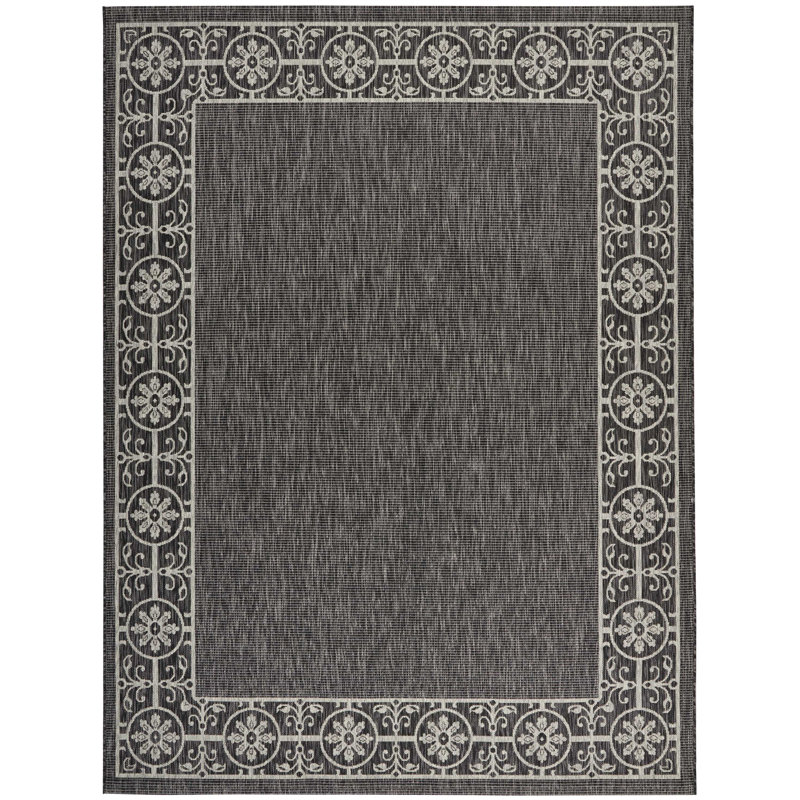 Sol 72 Outdoor Wickes Power Loom Charcoal Grey Indoor Outdoor Rug Reviews Wayfair