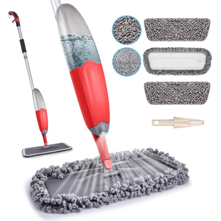 Microfibre Cleaning Spray Mop Pads Wet Water Cleaner Hardwood Marble Floor Tiles 