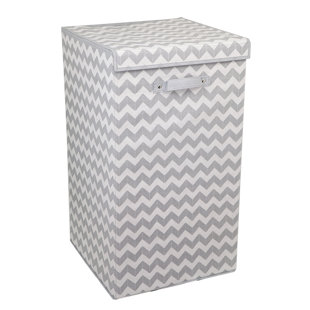 Go to store & view more images Ebern Designs Chevron Folding Laundry Hamper