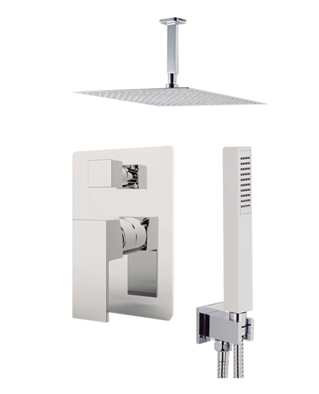 Aquamoon Milan Diverter Dual Function Volume Control Shower Faucet With Rough In Valve And Trim Reviews Wayfair
